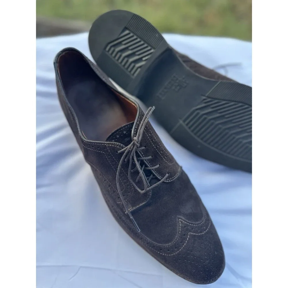 Players Shoe Brown Suede 11.5 M Allen Edmonds Men’s  Clubhouse Shoes Leather